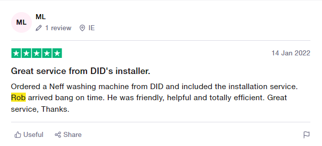 trustpilot screen